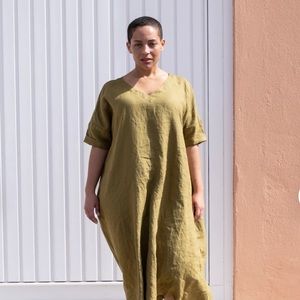 Not Perfect Linen tunic dress